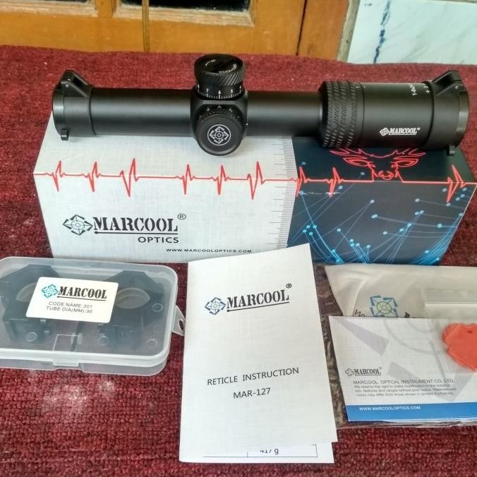 Teleskop Marcool Stalker 1-6X24 Ir Lensa Hd / Telescope Scope Buntung