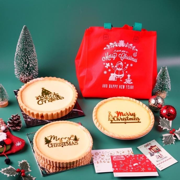 

Tart susu Hampers Natal/ pie susu original UK 20cm Hampers Merry Chris
