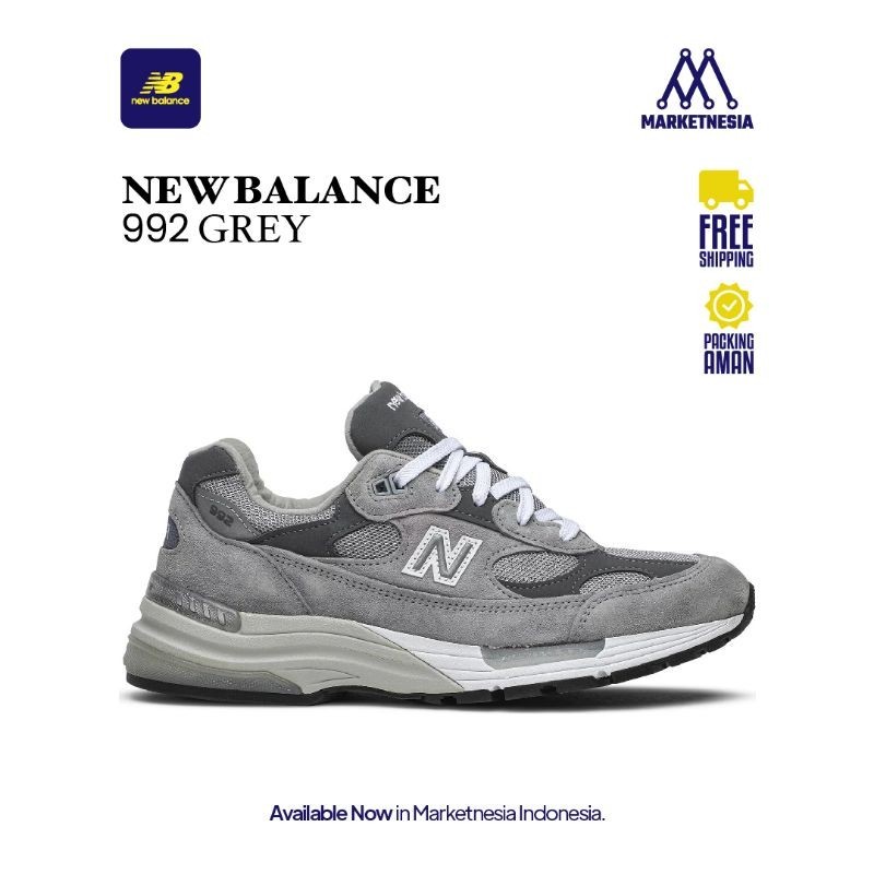 New Balance 992 Grey 100% Original BNIB