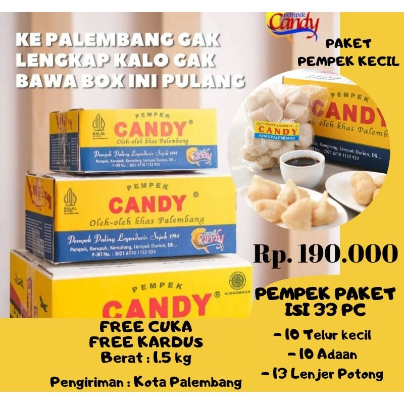 

Pempek Candi kecil PAKET B
