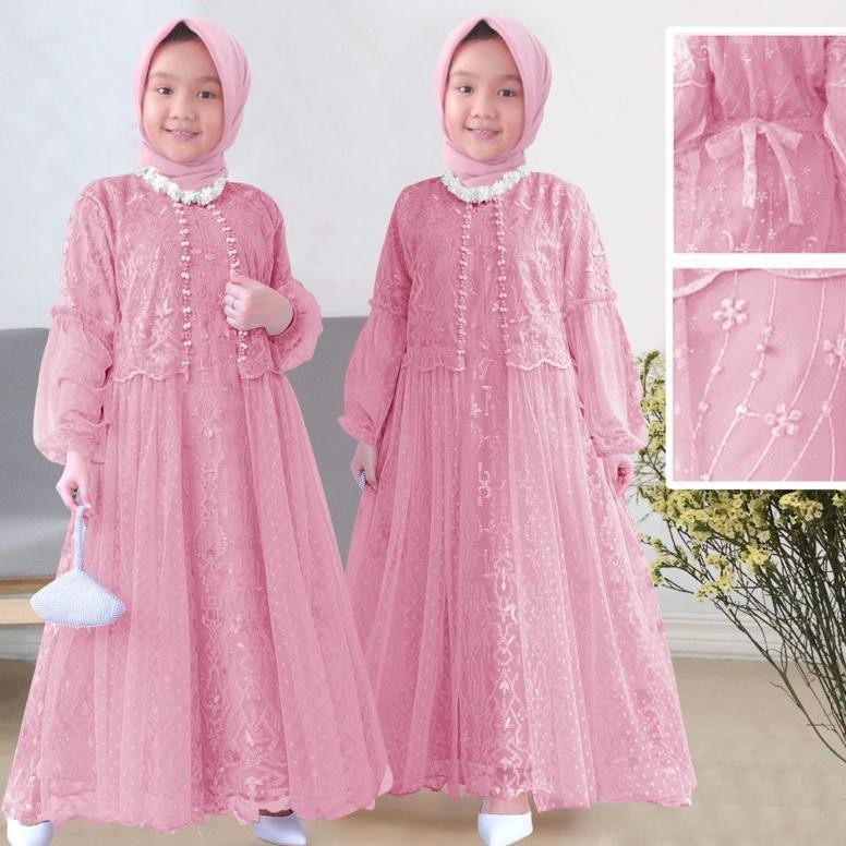 Gamis anak perempuan/Dress anak pesta/Baju pesta anak mewah