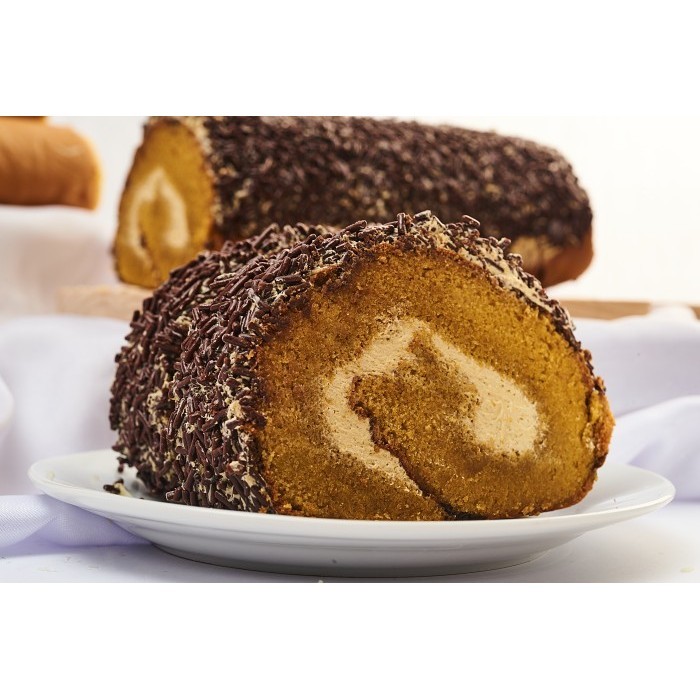 

Limited! Bolu Gulung Premium Toping Ceres Mocca/Roll Cake Kinoka/Kue Lebaran New