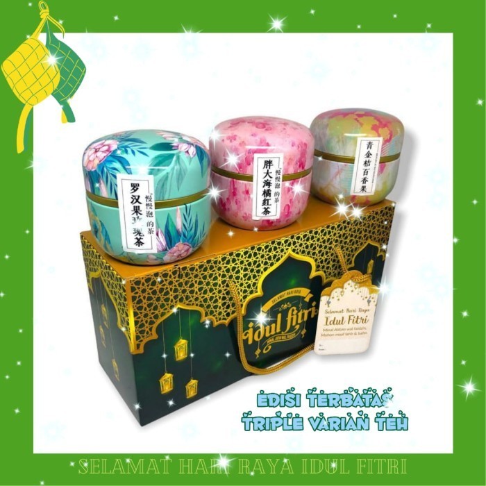 

Limited! Hampers Idul Fitri Kado Lebaran 3 Varian Teh New