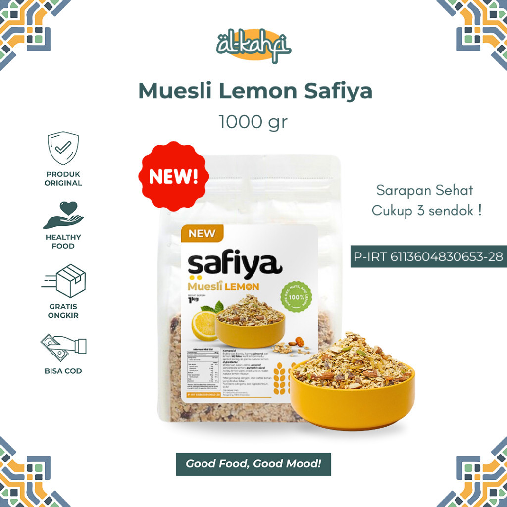 

Muesli Lemon Safiya 1 Kg Sereal Makanan Ringan Dan Sarapan Sehat