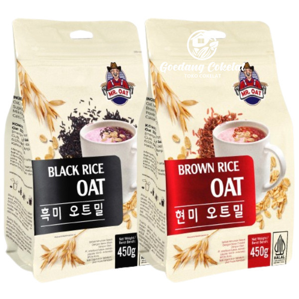 

Mr. Oat Instant Cereal Bla Brown Rice Oat Numan Instant Sereal Kemasan 450G