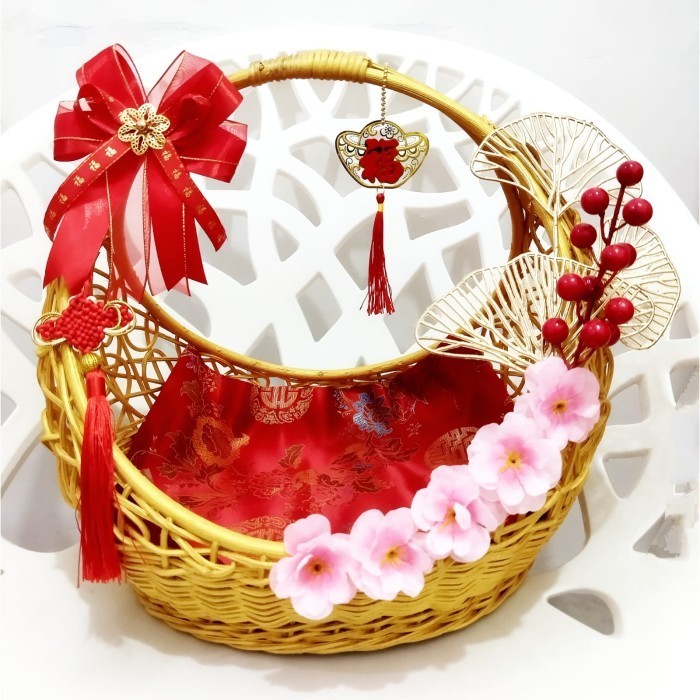 

Keranjang Hampers Imlek Rotan Premium / Keranjang Parcel Imlek