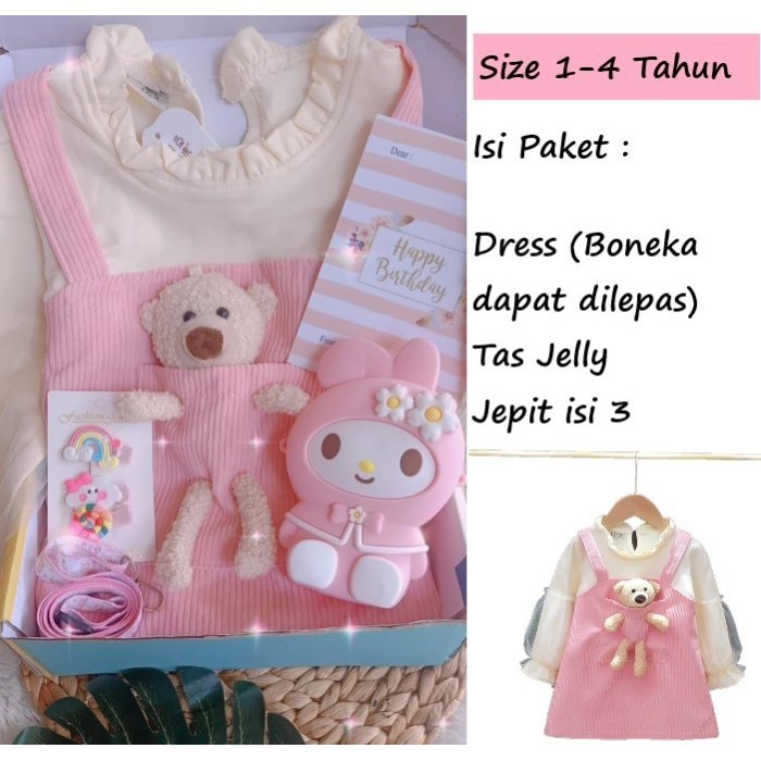 

Hampers Kado Ulang Tahun Anak Perempuan Dress Boneka