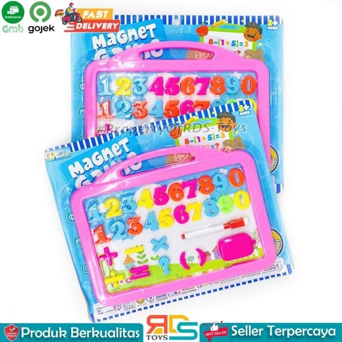 

Mainan Edukasi Papan Tulis Magnet Whiteboard Angka Dan Spidol - Mb01 Ss