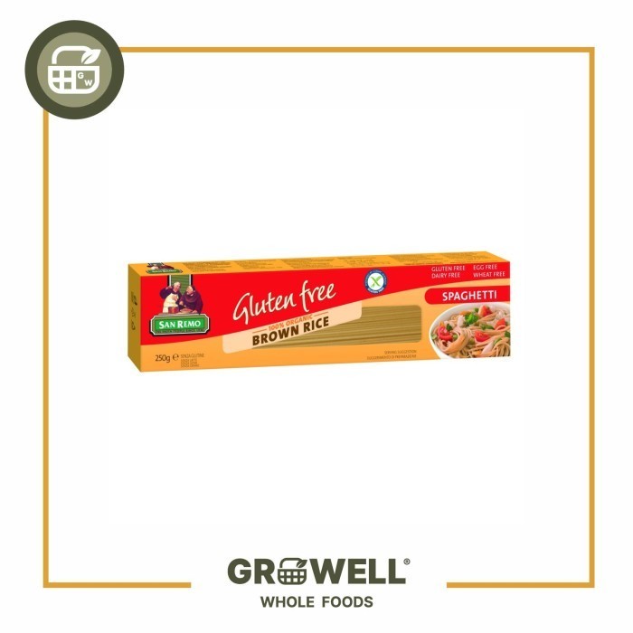 

San Remo Brown Rice Pasta Spaghetti 250Gr