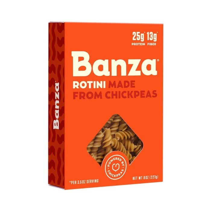 

Banza Chipea Pasta Rotini 227 Gram High Protein Low Glycec Vegan