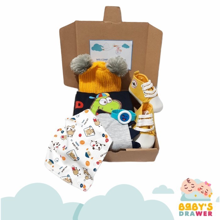 

Hampers Baby Newborn / Kado Lahiran Bayi / Gift Set Setelan Dino