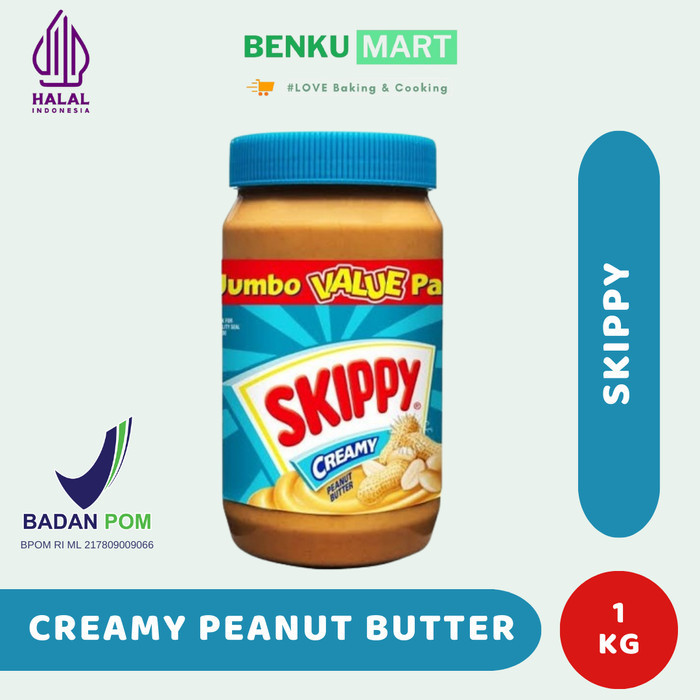 

Selai Kacang Creamy Skippy 1 Kg Peanut Butter