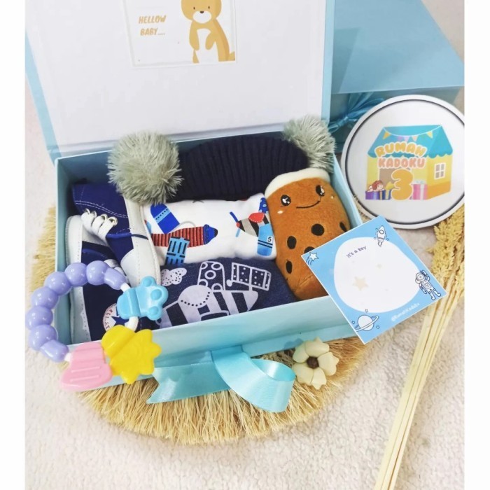 

Kado Lahiran Bayi Laki-Laki Hampers Baby Boy - Gift Baby Boy Newborn