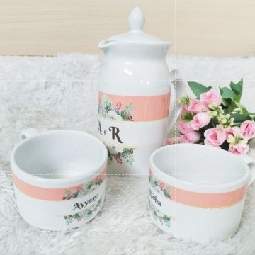 

Kado Pernikahan Unik Hadiah Wedding Gift Hampers Teko Cangkir Custom
