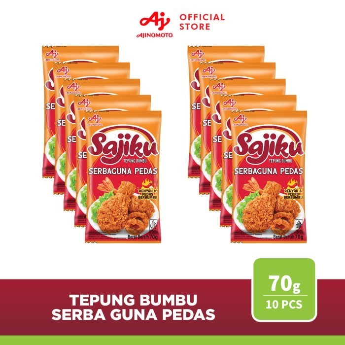 

Sajiku Tepung Bumbu Serbaguna Pedas 75G (10 Pcs)