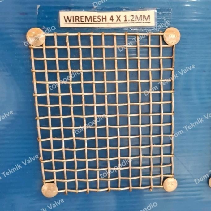 

(dtek) kawat saringan wiremesh anyaman lurus 4mm x 1,2mm x 5 meter stainless