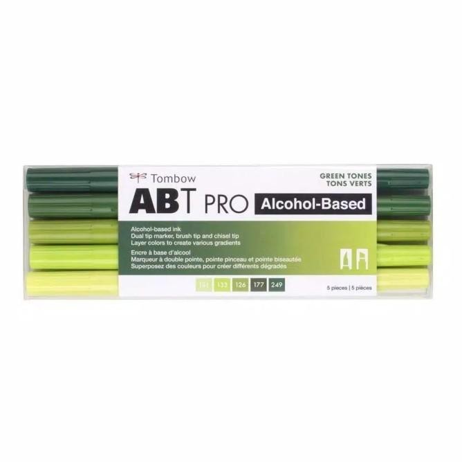 

Tombow Abt Pro Dual Brush Set 5 Alcohol Base-Art Markers |Murah