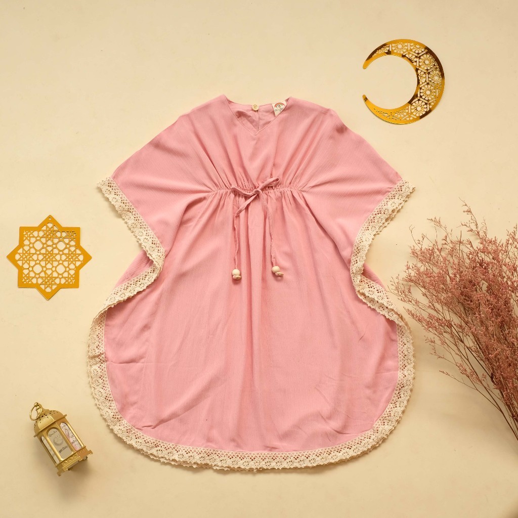 Kaftan Anak Perempuan 12 Thn Umur 5 6 Tahun 8 9 2 3 4 Abaya Remaja Mididress Kaptan Lebaran Games Um