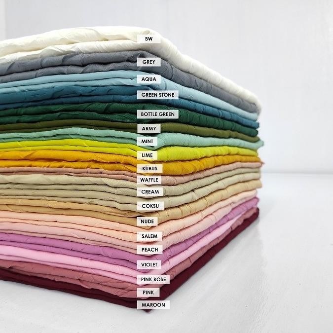 

Terbaik Kain Crinkle/Crincle Airflow Per 1 Meter Berkualitas