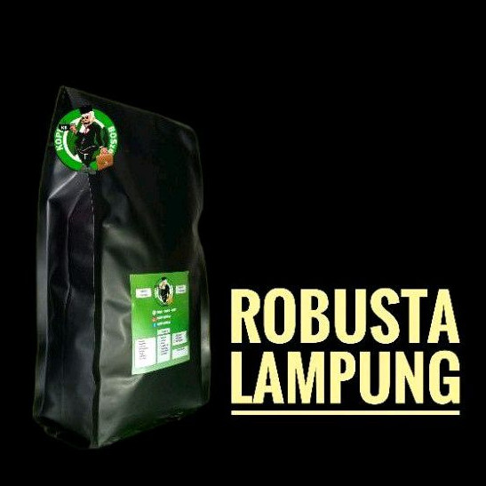 

Kopi Bubuk/Biji Robusta Lampung 500/1Kg Termurah Siap Seduh Profil Medium to Dark