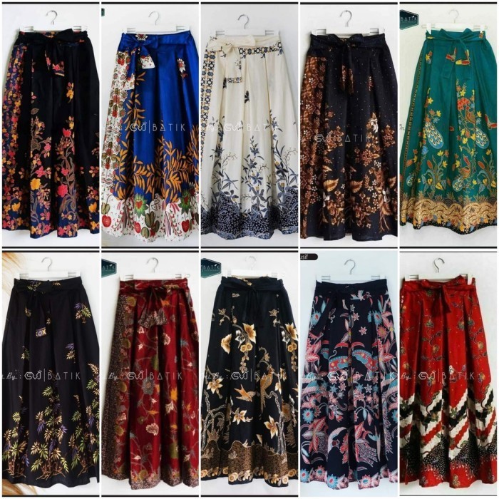 Rok Batik Payung Panjang Karet Jumbo Rok Big Size Modern Premium Rok