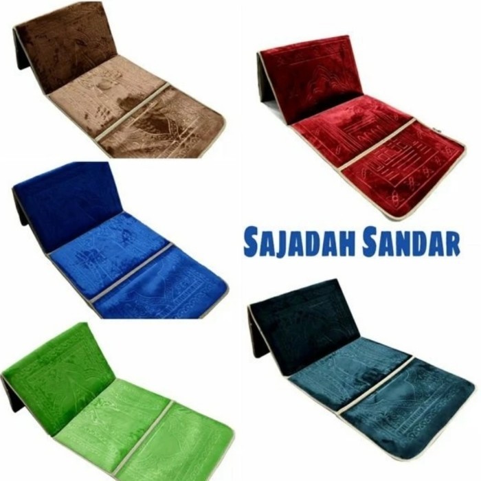 Sajadah Sandar Bulu Halus/Sajadah Lipat