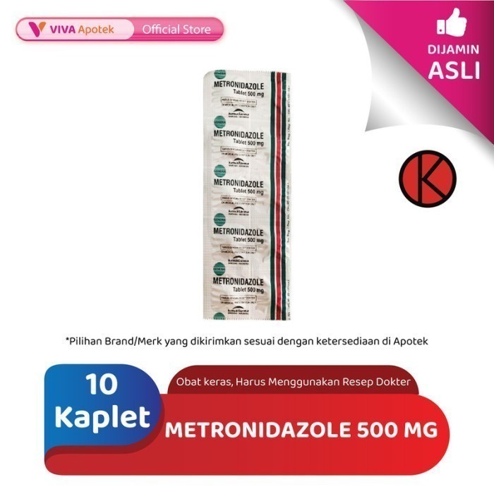 Metronidazole 500 mg (10 Kaplet)