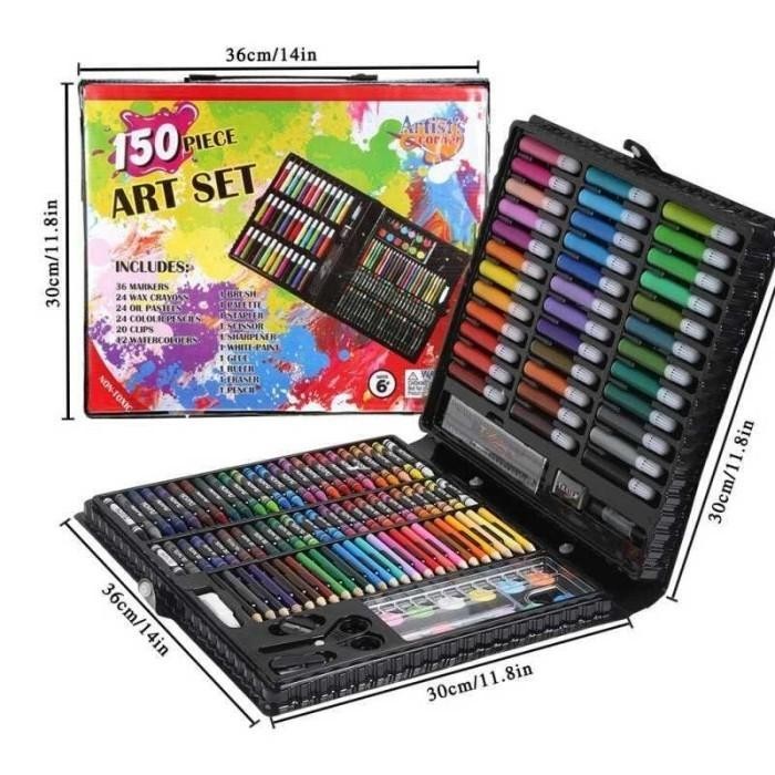 

Crayon Set 150Pcs / Krayon Mewarnai Anak 150Pcs / Pensil Warna Set
