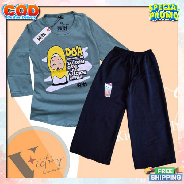 Setelan Anak Perempuan 2023 Terbaru 2 3 Tahun 1 Kekinian 5 6 12 Cewek Lucu 4 One Set Tanggung Anak2 