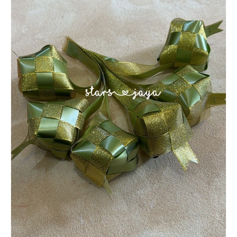 >*>*>*>*] Hiasan Ketupat Pita Lebaran, Ketupat Pita, Ketupat Hias Idul Fitri
