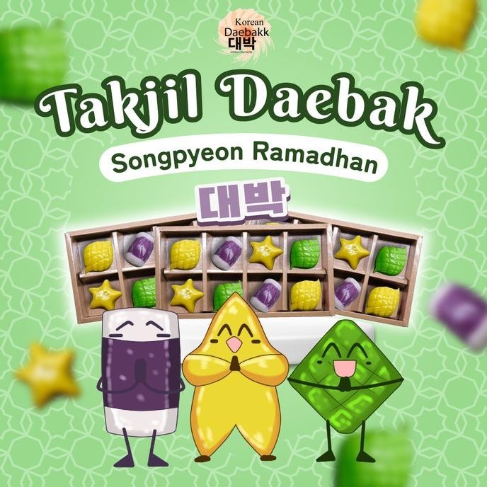 

Songpyeon Kue Korea Special Ramadan Takjil Goodiebag Hampers Lebaran