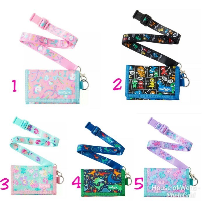 

Smiggle Playful Lanyard Wallet - Dompet Anak Tali - Hijau Tua