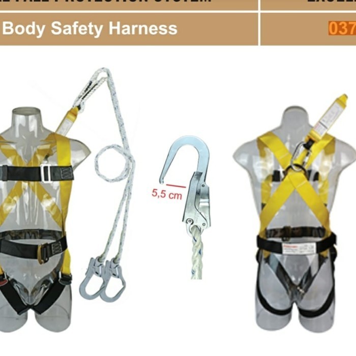 

Full Bodyharness (Absorber+Double Lanyard Big Hook) Excellent
