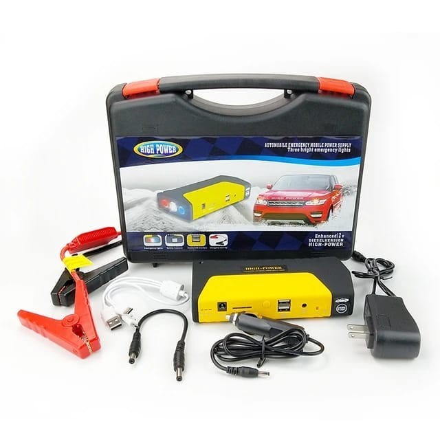 Paket Charger Aki dan pompa Power Bank Komplit Car Jumper Starter