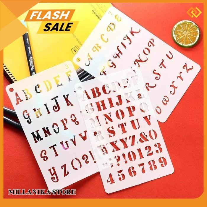 

12PCS PENGGARIS SABLON / MAL / CETAKAN GAMBAR / LUKIS / STENSIL HURUF / ALFABET / ANGKA / LETTER / ALPHABET / NUMBER / SYMBOL HOLLOW DRAWING / PAINTING / STENCIL TEMPLATE GRATIS ONGKIR !!