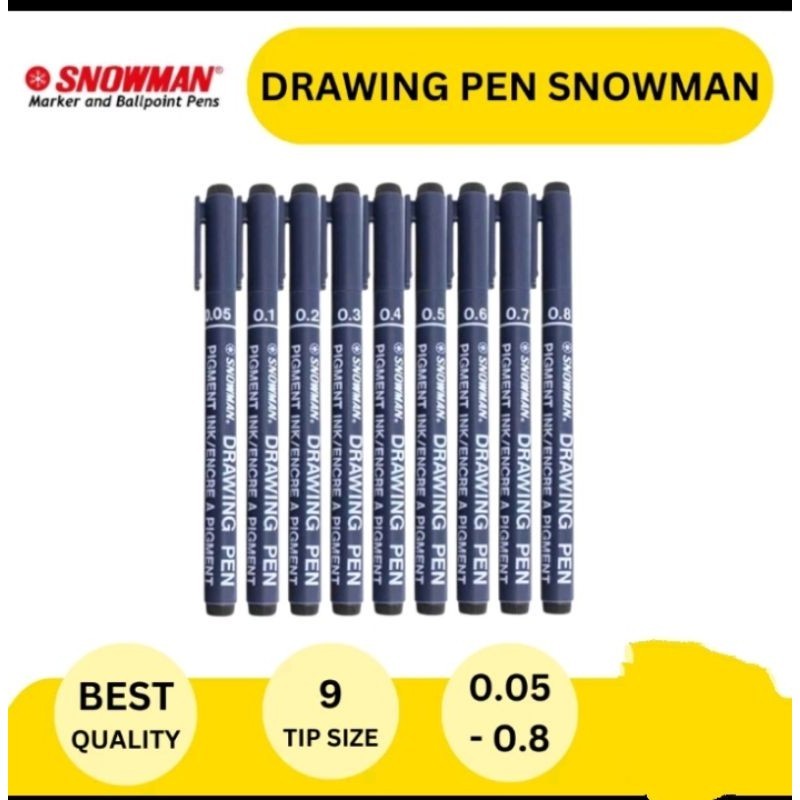 

DRAWING PEN SNOWMAN HITAM