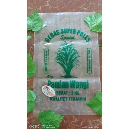 Termurah Plastik Beras Pandan Wangi Uk.3Kg 48.000 Murah