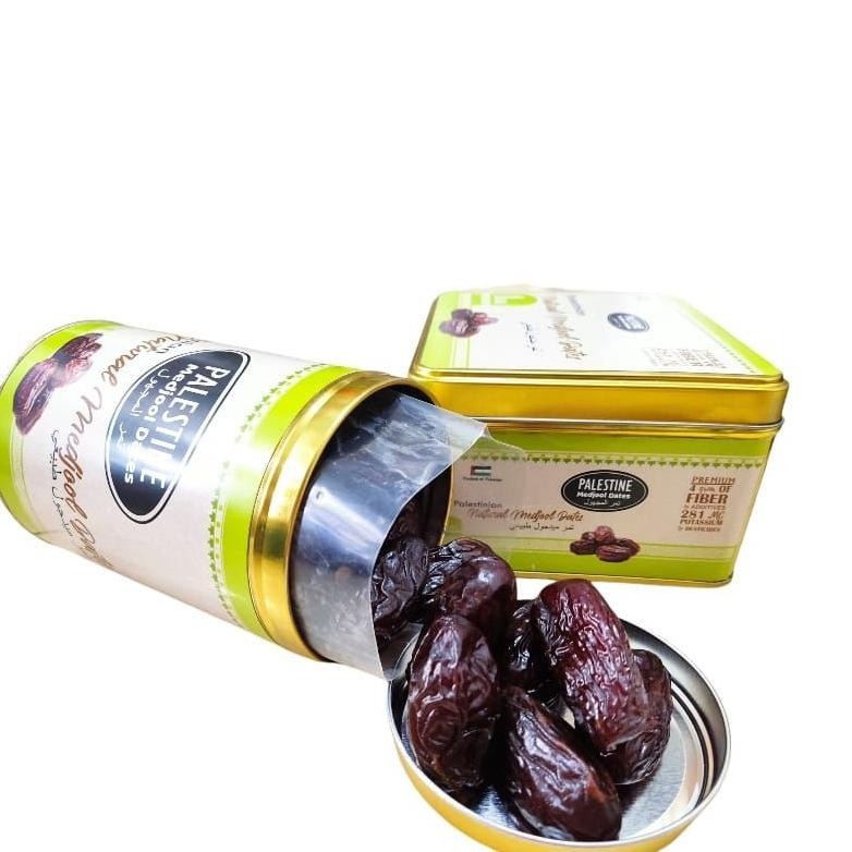 

Kurma Medjool Jumbo//Grade A Premium//Kemasan Kaleng//Palistine//Palestina 500Gr Barangbaru