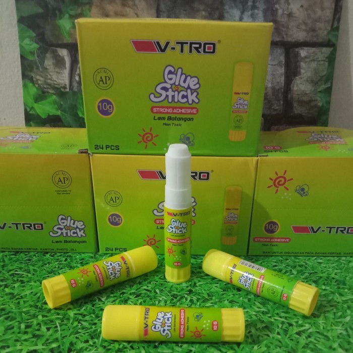 

Lem Kertas / Glue Sti V-Tro 1Pa Isi 24Pcs