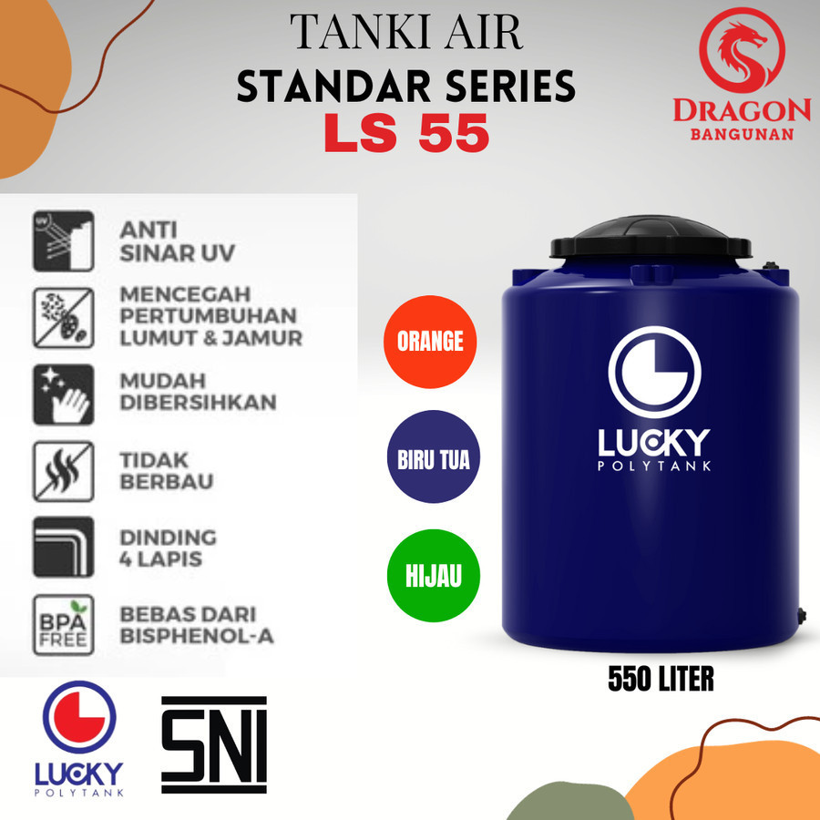 Toren Air Lucky Tank LS 55 - Tangki Air 550 Liter