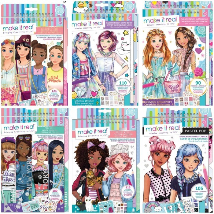 

Make It Real : Fashion Design Sketchbook / Buku Sketsa Gambar Fashion