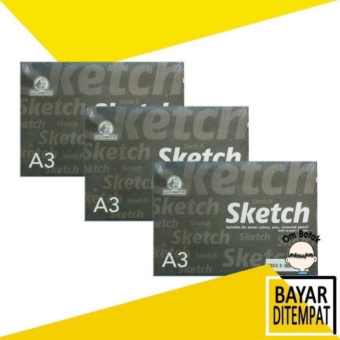 

Buku Gambar & Sketsa A3 25 Lembar Utk Cat Air Sil Sketch Book