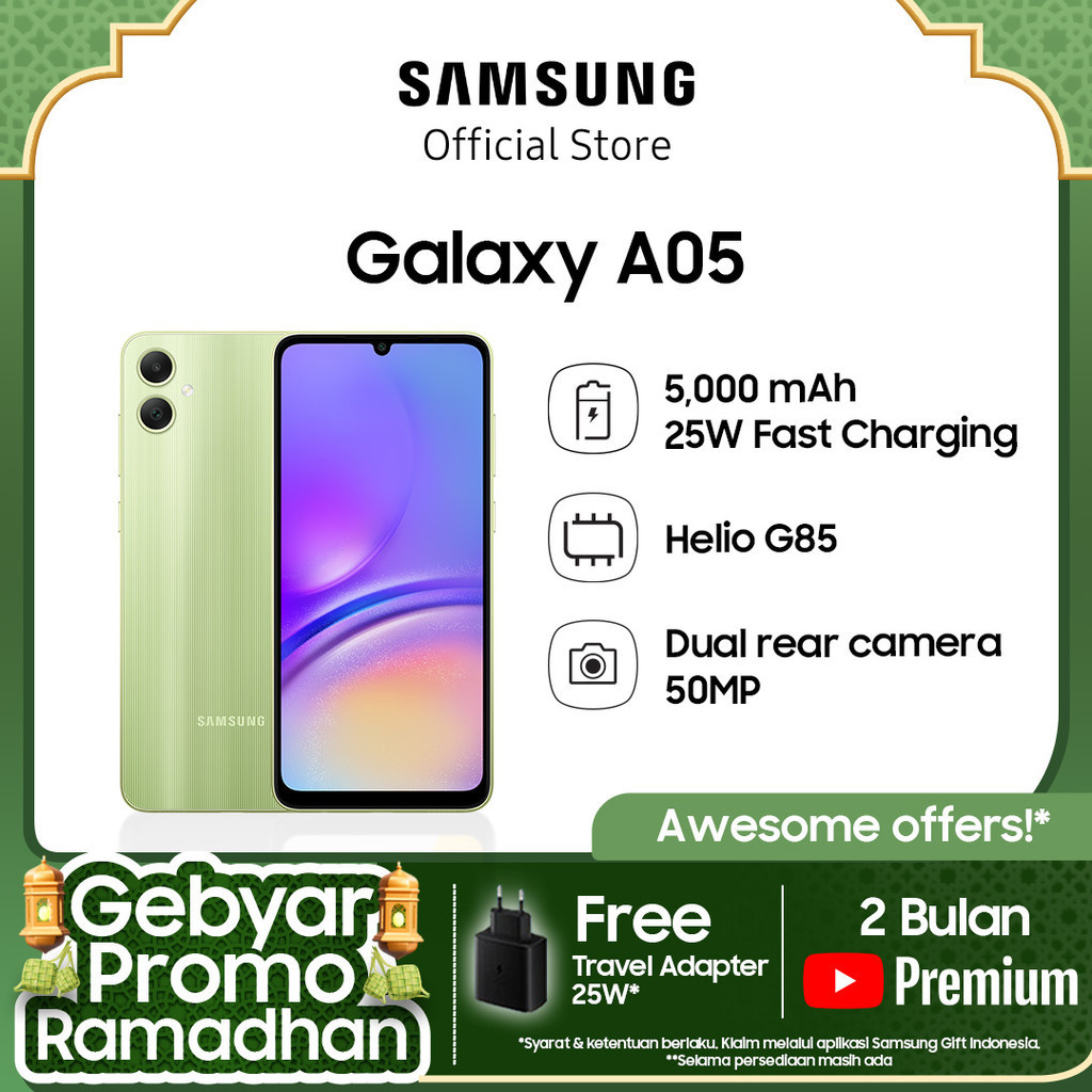 Samsung Galaxy A05 4/128GB - Light Green