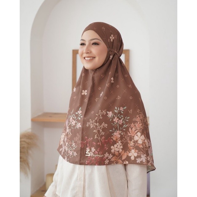 NEW PREMIUM DAILY HIJAB Syabeen Bergo Zahra Kerudung Instan Jilbab Printing Hijab Wanita Cantik