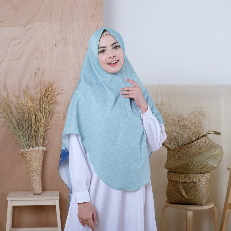 NEW PREMIUM DAILY HIJAB Syabeen - Khimar Printing Bahan Diamon Crepe hijab Panjang Syari