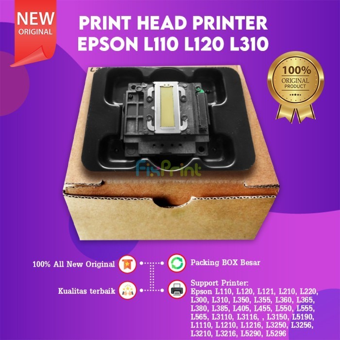 Print Head Printer Epson L121 L1210 L3210 L3250 L5290 Original Ori