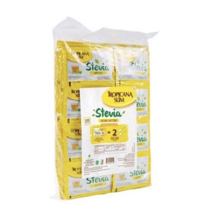 

Ready Tropicana slim Stevia Sweetener 100 Sacet