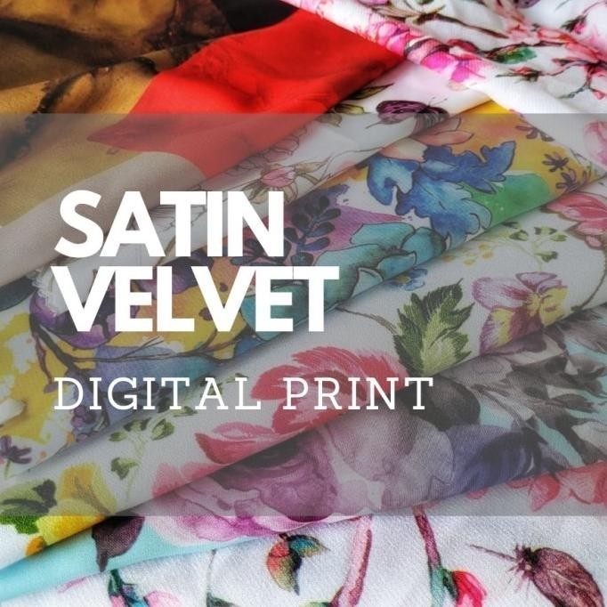 

Produksi Print Kain Satin Veet Original