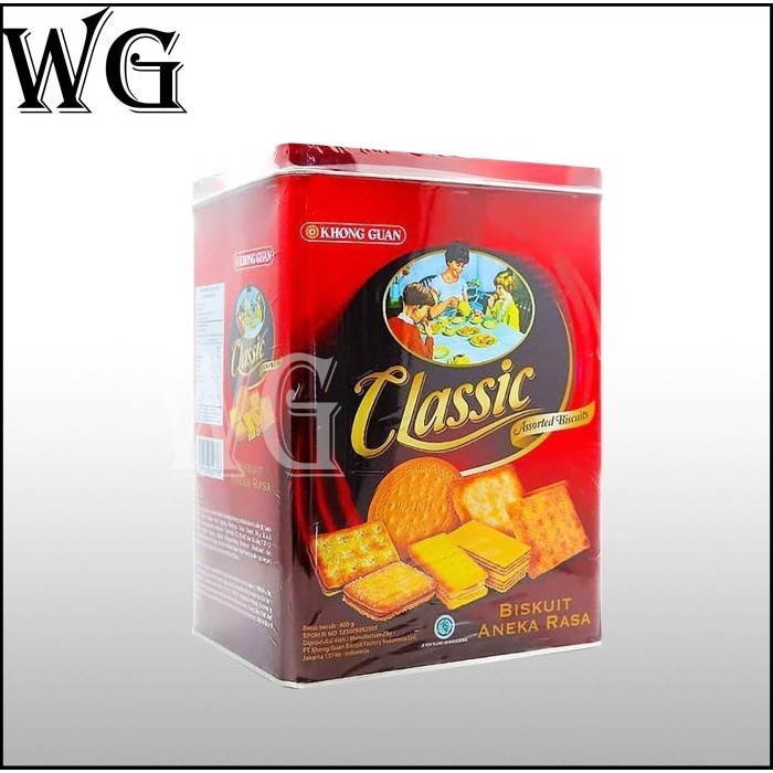 

TERLENGKAP Cemilan / Biskuit Kaleng Khong Guan Classic Assorted 600 Gr / Halal