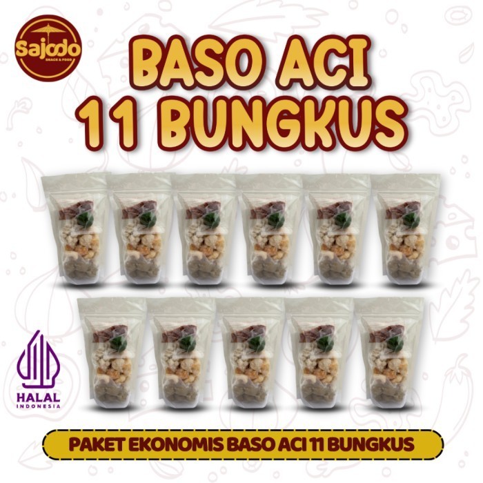 

TERUJI PAKET 11 BUNGKUS BASO ACI SAJODO SNACK & FOOD